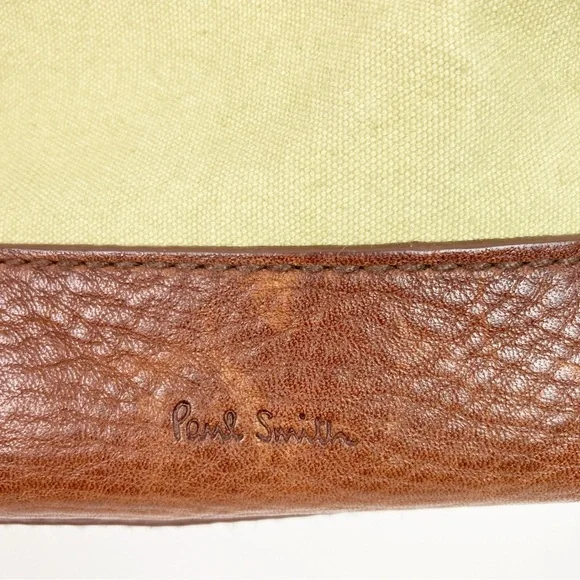 Paul Smith Tan and Brown Canvas Tote Bag - Picture 4 of 13